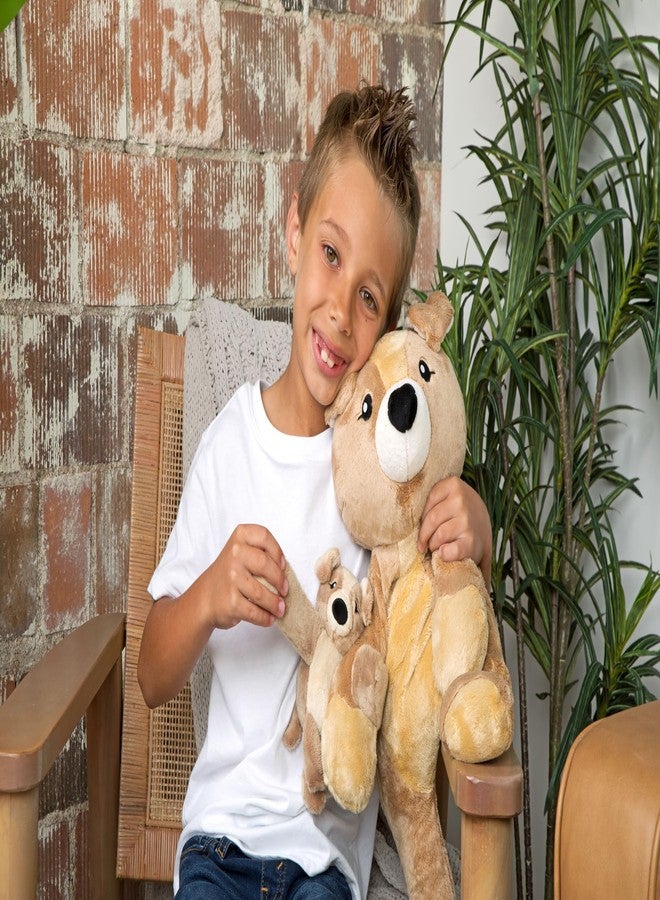سوار HUGIMALS Hug Babies Charlie The Puppy الصغير اللطيف المصنوع من القطيفة للأطفال | ناعم ومريح، رفيق مثالي للسفر والمدرسة والمغامرات، مناسب للأطفال من عمر سنتين فما فوق - Image 5